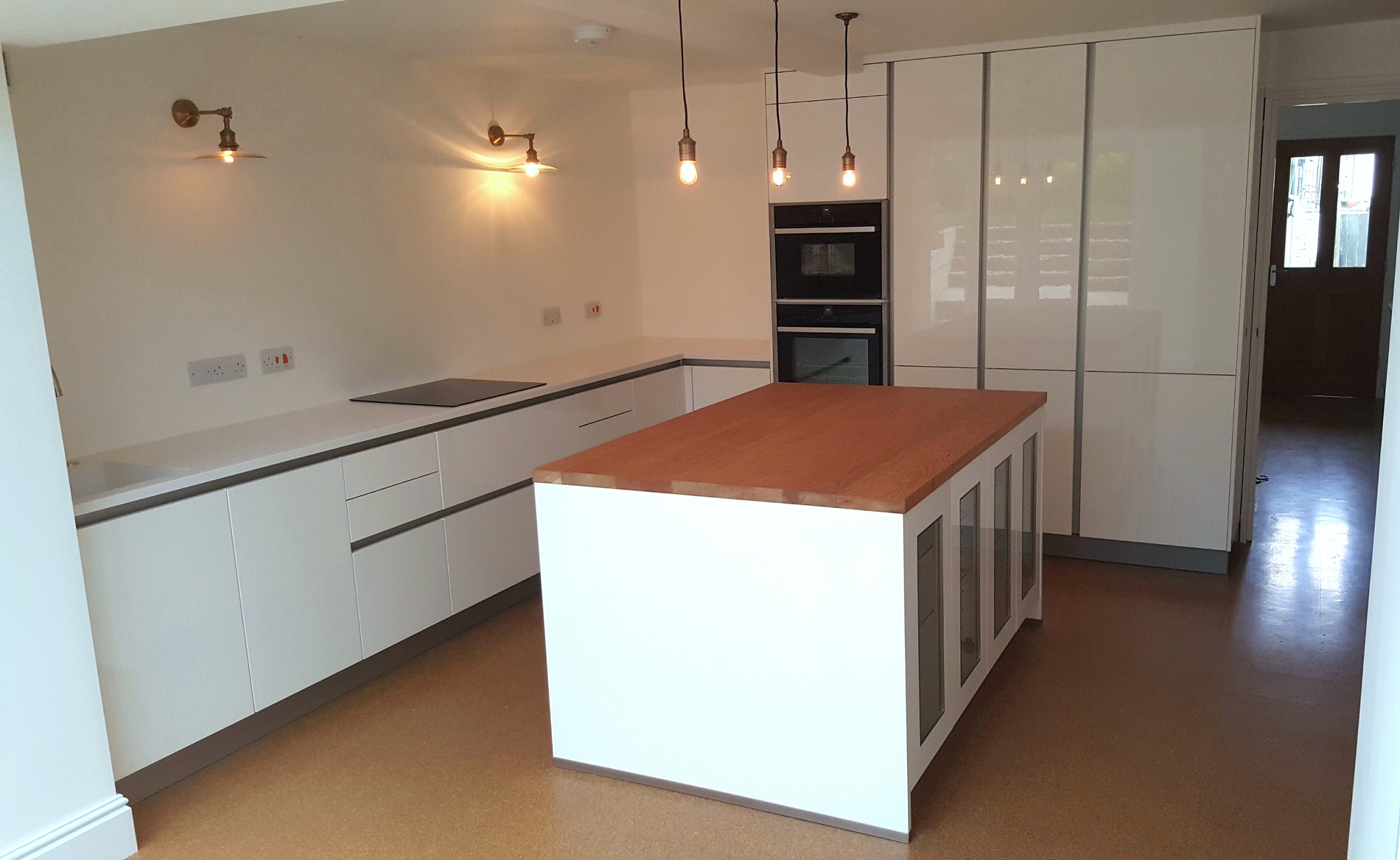 handless white kitchen