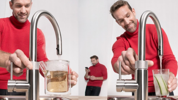 Quooker tap installed in a modern kitchen